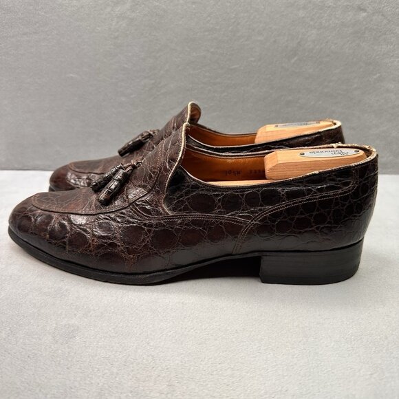 Bally Rich Brown Textured Loafers